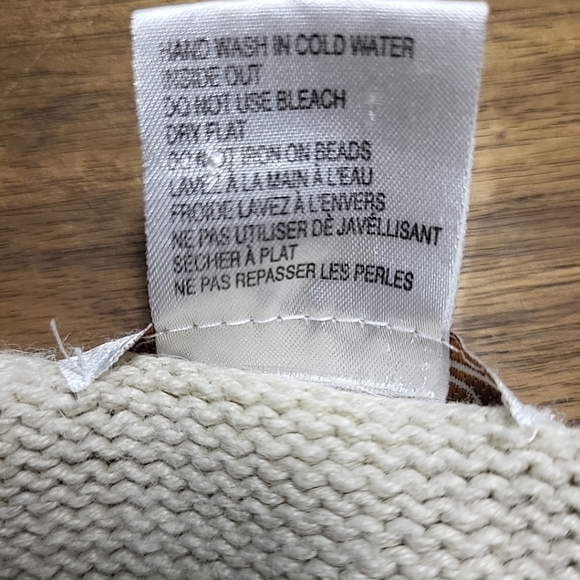 Vintage Tradition Women's Sweater Size L Pullover Embroidered Knit Beige - Picture 4 of 7